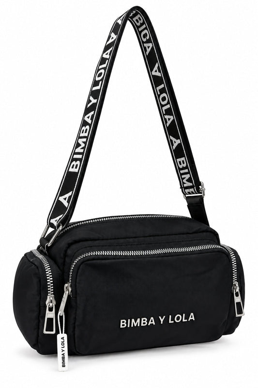 Bolso Bimba Y Lola Black Edge con correa – bolso Infinita