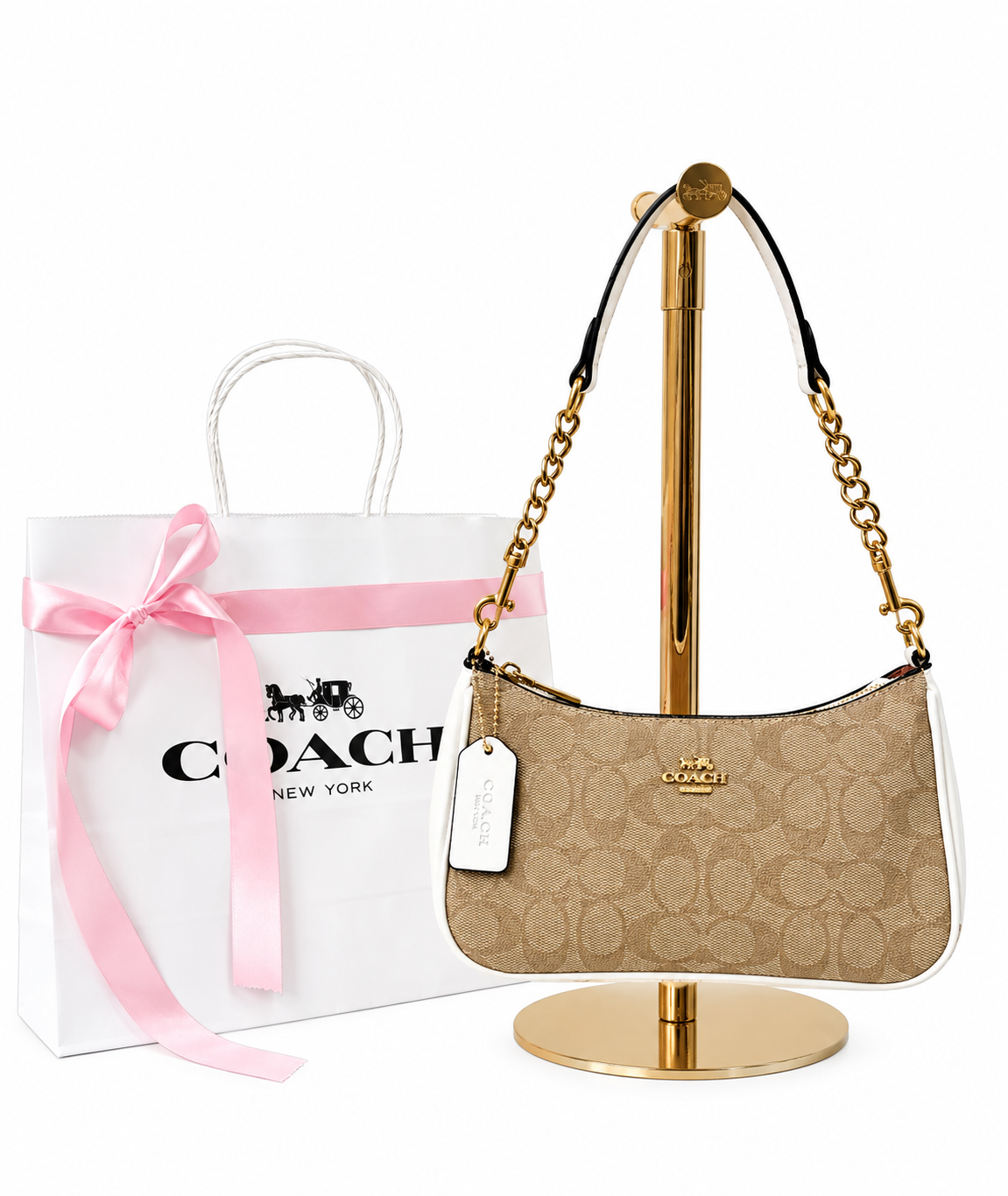 Coach Teri 1.1 White Monogram – bolso Infinita