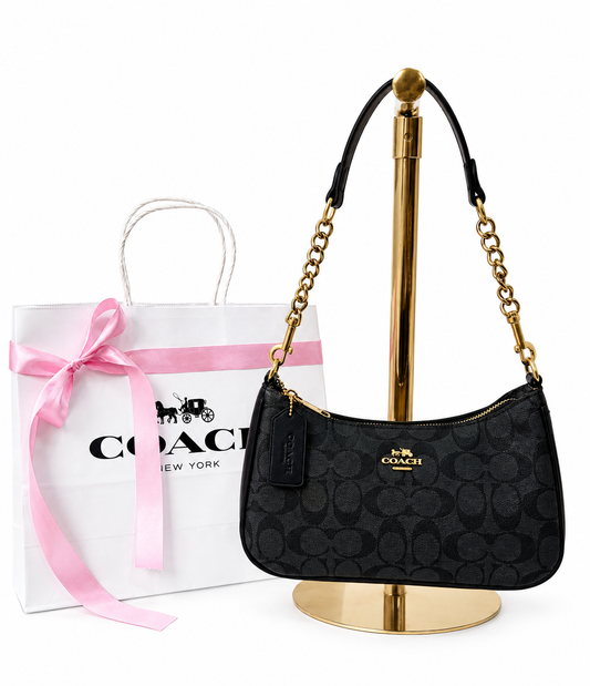 Coach Teri 1.1 Total Black Monogram – bolso Infinita