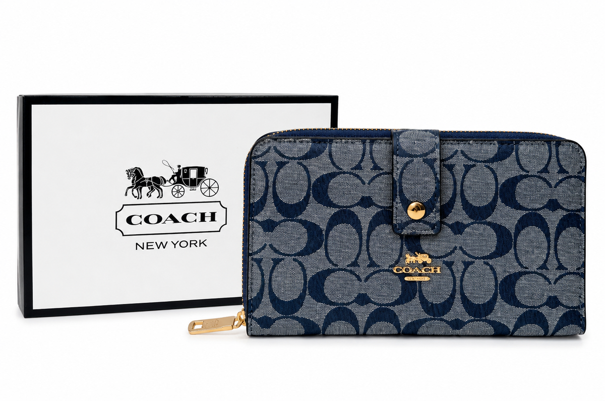 Billetera Coach 1.1 Denim Blue – billetera Infinita