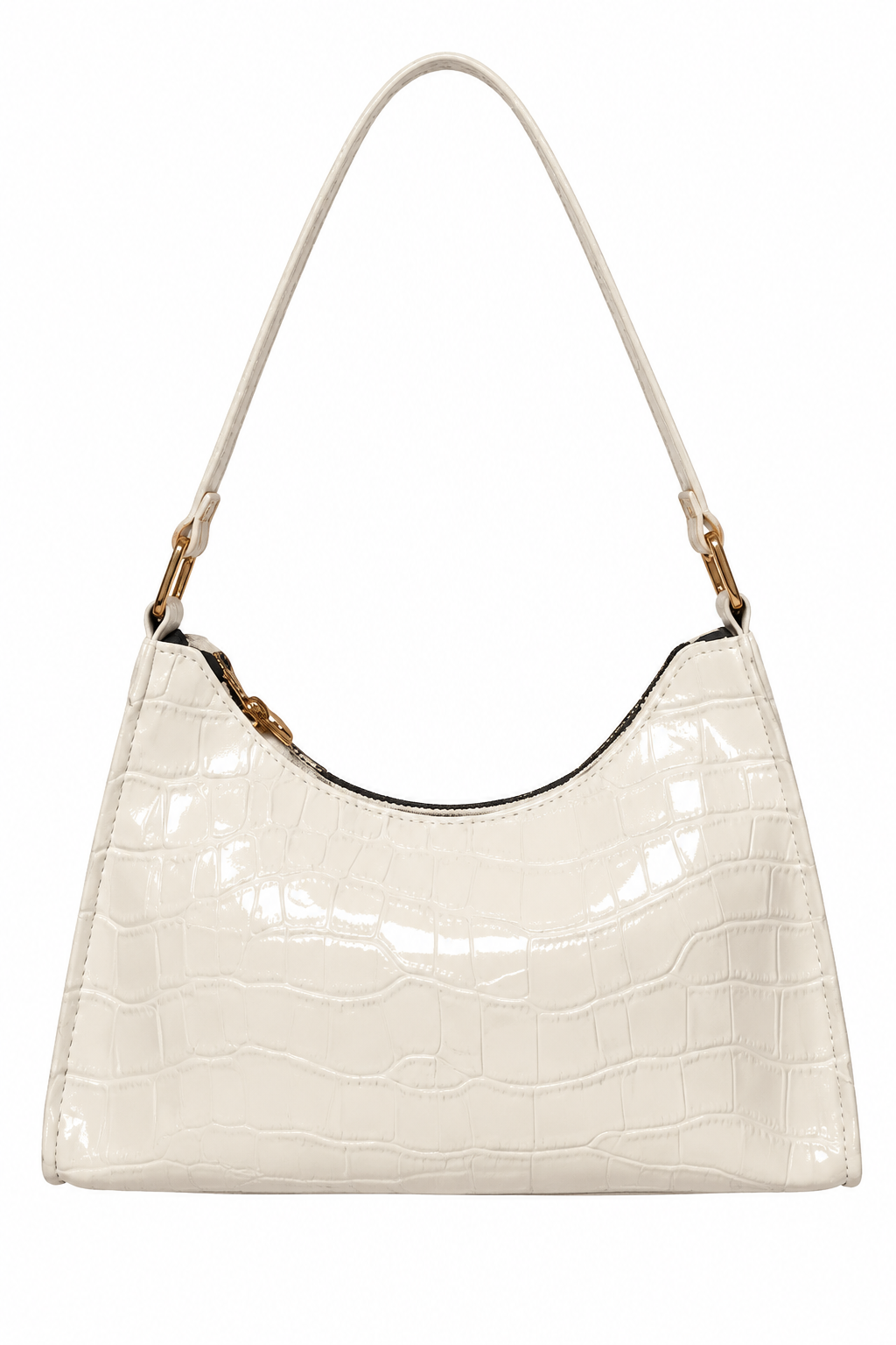 Bolso Croco Blanco Nácar – bolso Infinita