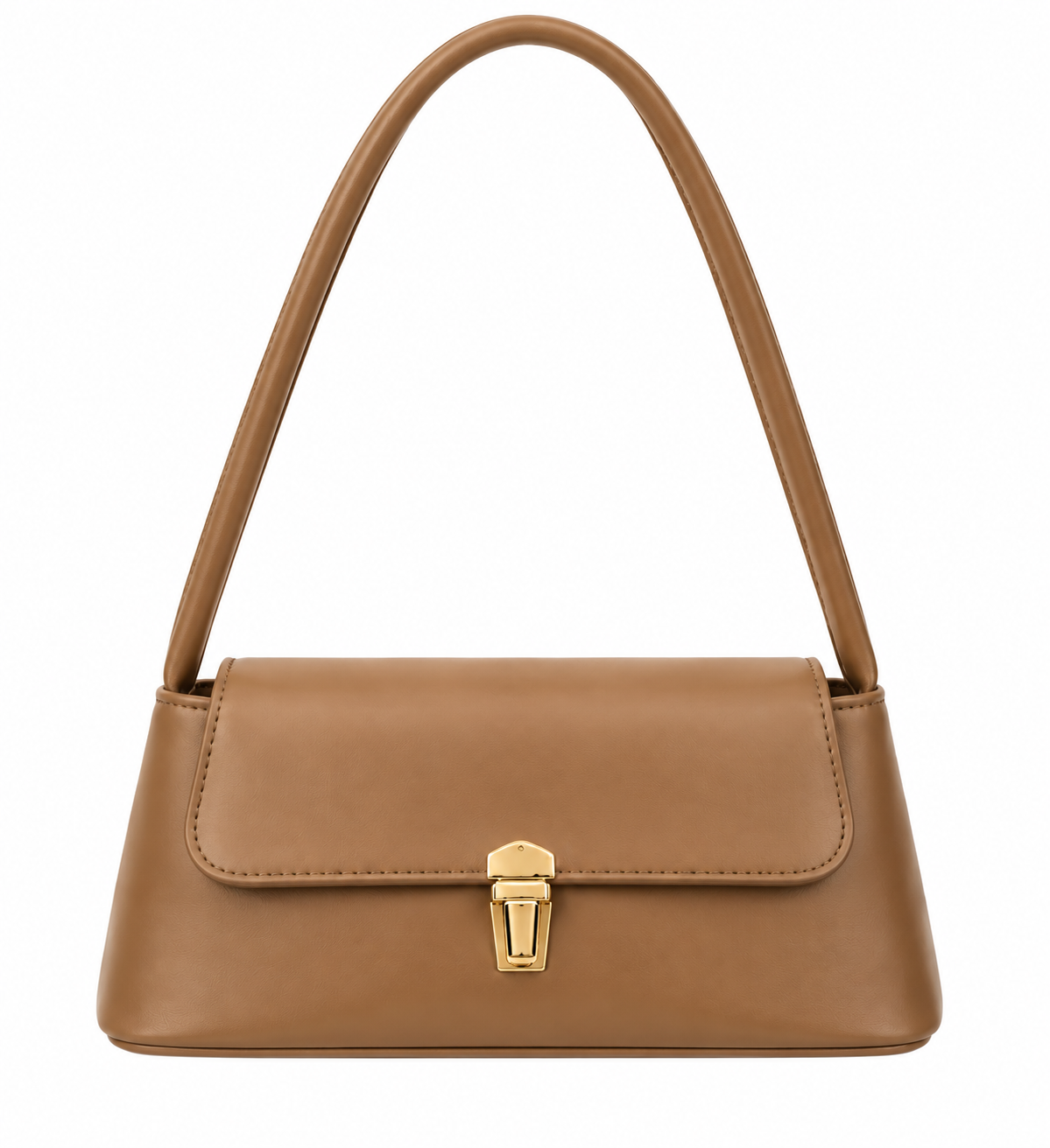 Baguette Clásico Camel Cuero – bolso Infinita