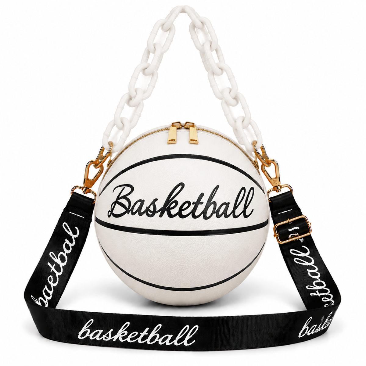 Bolso Balón Basketball Blanco Red – bolso Infinita