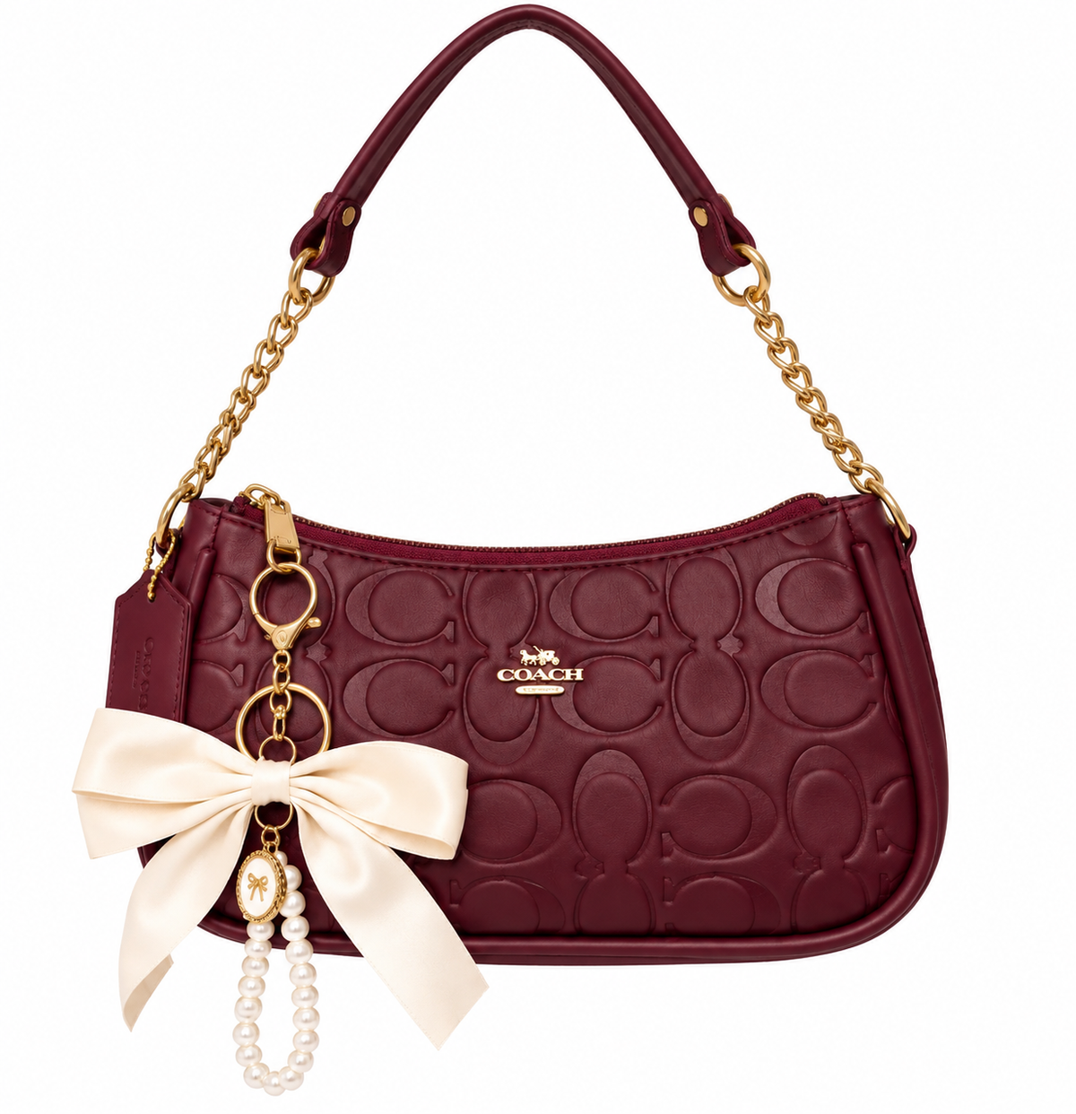 Coach Tery Vino Borgoña – bolso Infinita