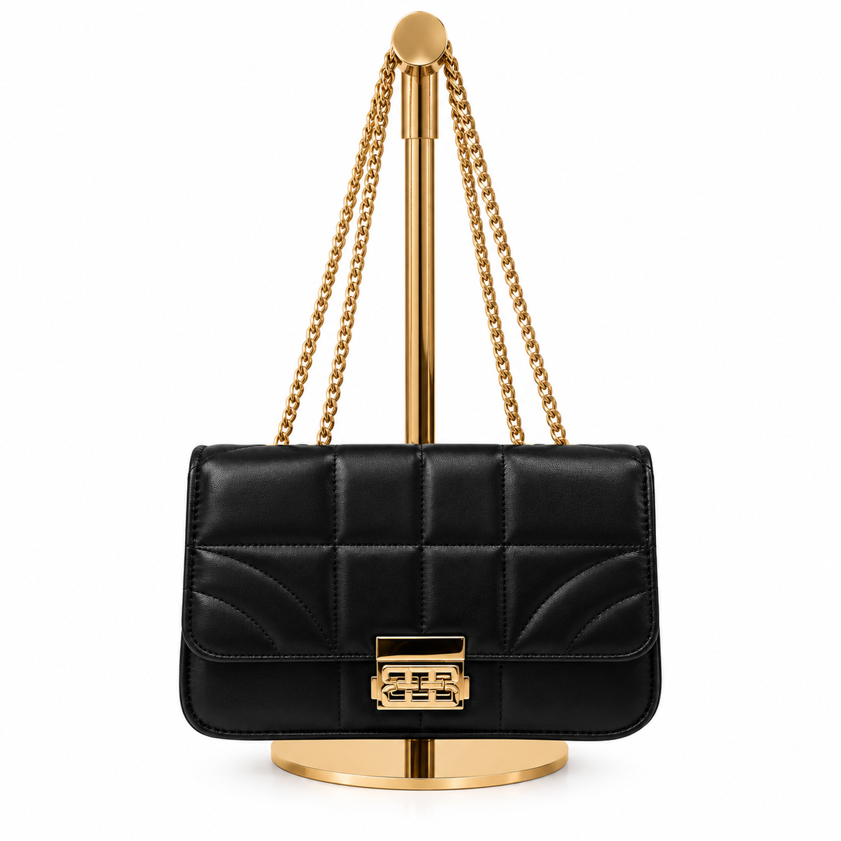 Bolso Capitonado Negro Ébano – bolso Infinita