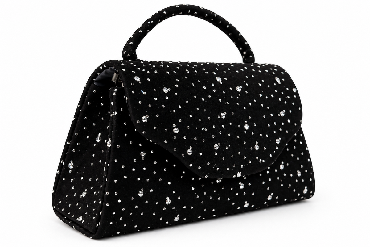 Bolso Mini Con Brillantes Black Edge – bolso Infinita