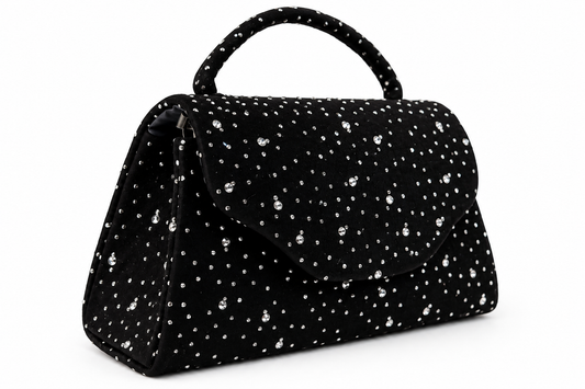 Bolso mini con brillantes