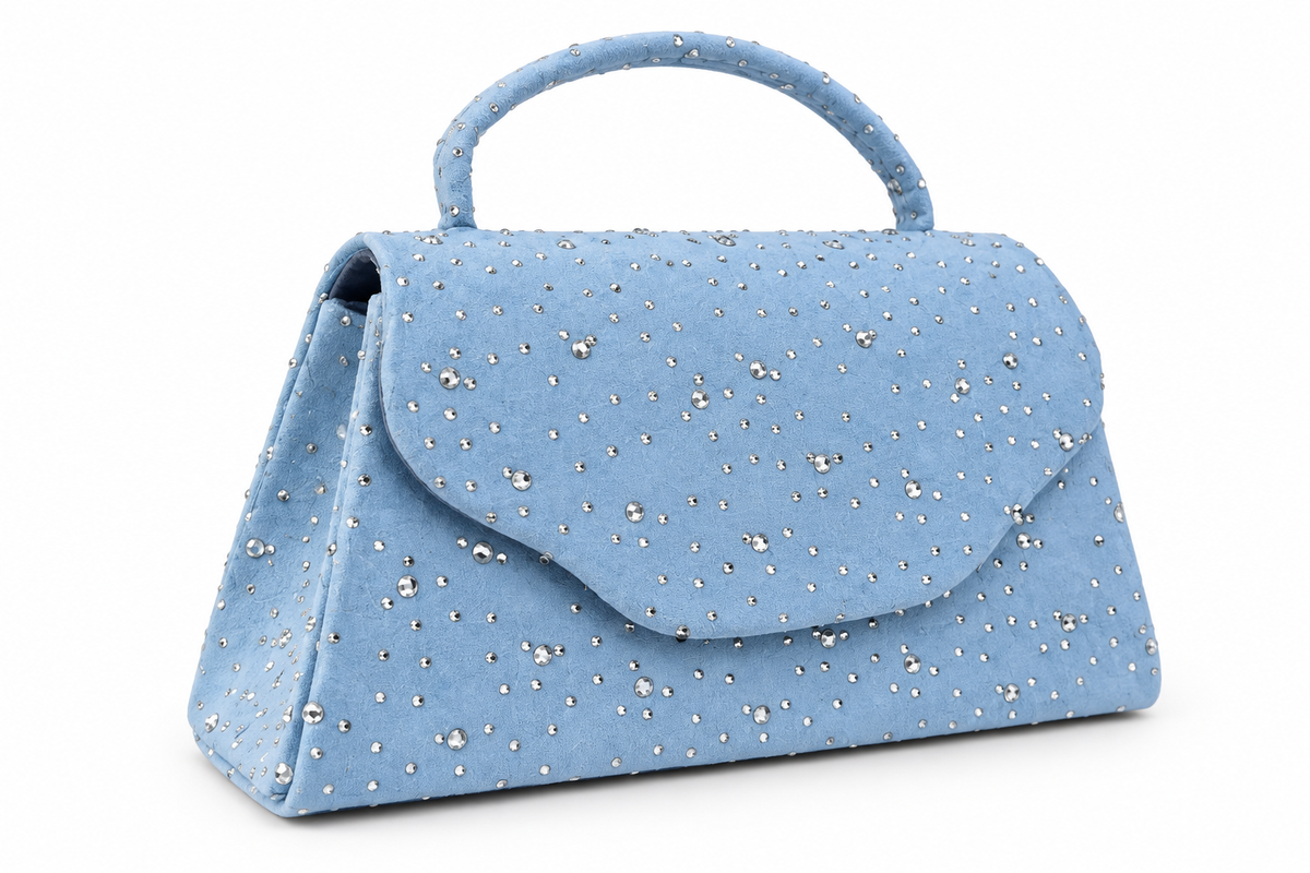Bolso Mini Con Brillantes Blue Chic – bolso Infinita