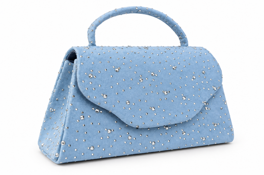 Bolso Mini Con Brillantes Blue Chic – bolso Infinita