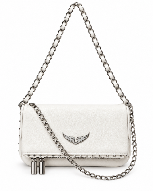 Zadig Voltaire Pequeño Ivory Rock – bolso Infinita